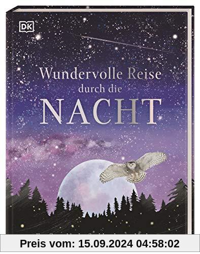 Wundervolle Reise durch die Nacht: Ein Gute-Nacht-Sachbuch zum Vorlesen. Cover mit Silberfolie