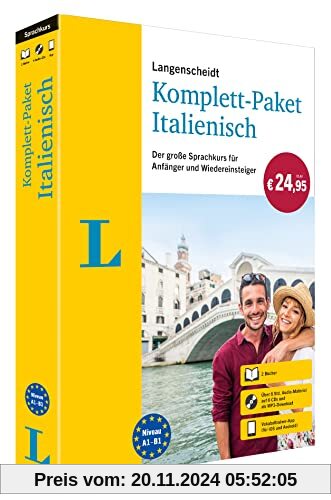 Langenscheidt Komplett-Paket Italienisch: Sprachkurs zum Itlalienisch lernen für Anfänger und Wiedereinsteiger mit 2 Büc