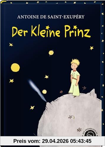 Der kleine Prinz. Black: Mit Farbschnitt und glitzernden Sternen