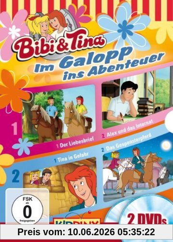 Bibi und Tina - Im Galopp ins Abenteuer: Der Liebesbrief/Alex und das Internat/Tina in Gefahr/Das Gespensterpferd [2 DVDs]