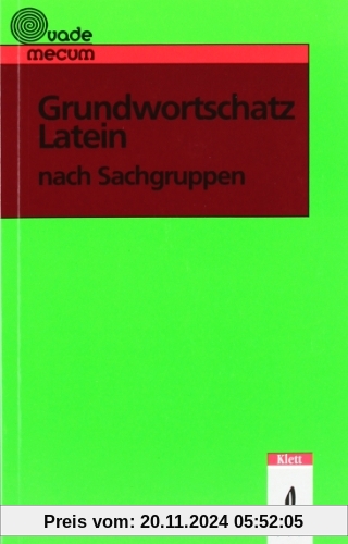 Grundwortschatz Latein nach Sachgruppen