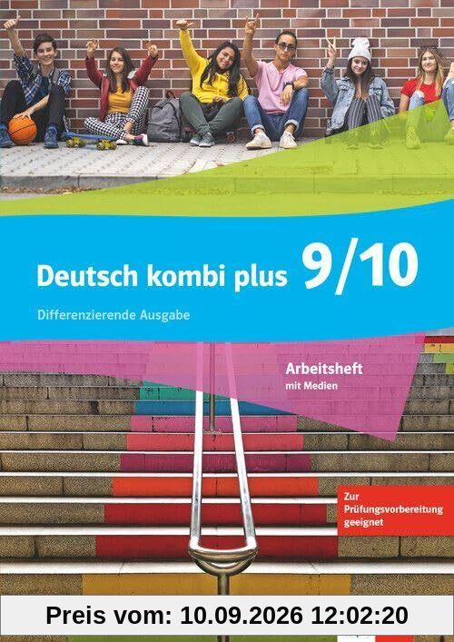 Deutsch kombi plus 9/10. Differenzierende Ausgabe: Arbeitsheft mit Medien Klasse 9/10 (Deutsch kombi plus. Differenzierende Ausgabe ab 2021)