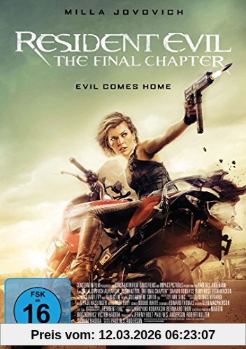 Milla Jovovich Resident Evil, The Final Chapter