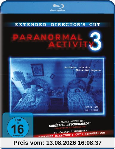 Paranormal Activity 3 (Extended Cut) [Blu-ray] [Director's Cut]