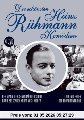 Die schönsten Heinz Rühmann Komödien - 4 DVD Box (Der Mann, der seinen Mörder sucht - Lachende Erben - Nanu, Sie kennen Korff nicht ? - Der Florentiner Hut)