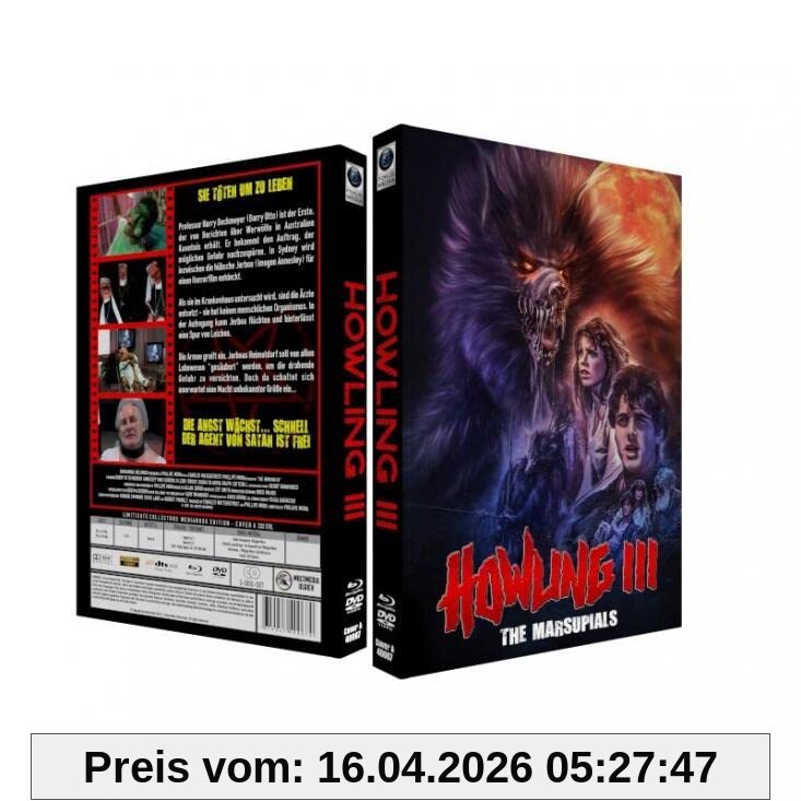 Mediabook - Das Tier - Howling III - The Marsupials - Cover A - limited 333er Blu-Ray + DVD Edition