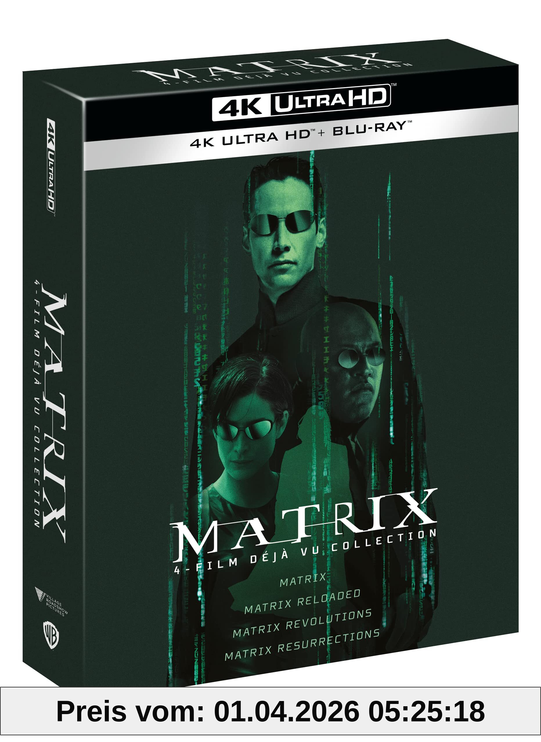 Blu-Ray Matrix 4 Film Collection (4 x 4K Ultra Hd+4 Blu-Ray)