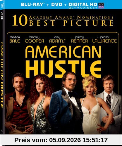 American Hustle (Blu-ray + DVD + Digital HD with UltraViolet)