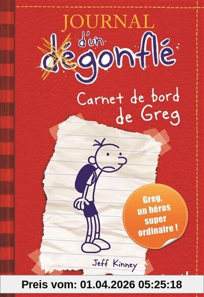 Journal d'un dégonflé. Vol. 1. Carnet de bord de Greg Heffley