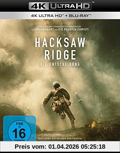 Hacksaw Ridge  (4K Ultra HD) (+ Blu-ray)