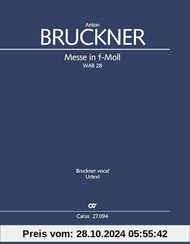 Messe in f-Moll (Klavierauszug): WAB 28, 1893