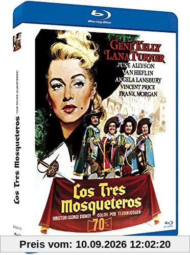 Die drei Musketiere 1948 Blu-Ray Spanien Import, Stücke auf Englisch / Gene Kelly, Lana Turner, June Allyson, Van Heflin,