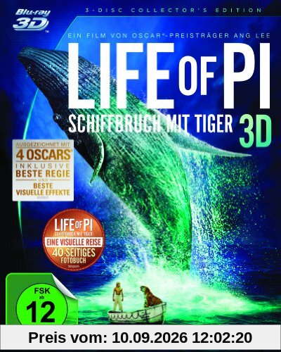 Life of Pi - Schiffbruch mit Tiger 3D [Blu-ray 3D] [Collector's Edition]