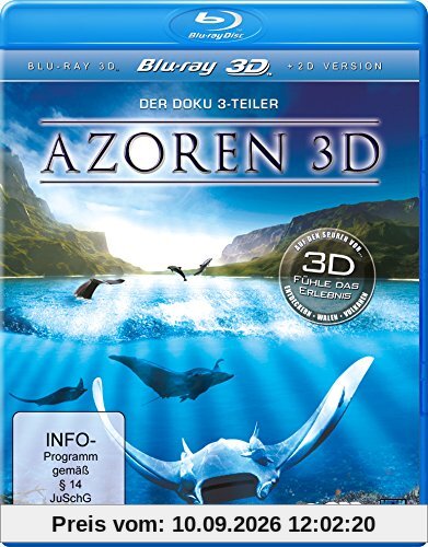 Azoren 3D - Auf den Spuren von Entdeckern, Walen und Vulkanen (Gesamtbox im 3 Disc Set) [3D Blu-ray]