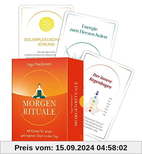 Morgenrituale - 48 Karten für einen gelungenen Start in den Tag: Mit Yoga-Asanas, Meditationen, Mantras, Affirmationen u