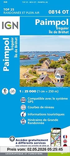 Paimpol Treguier -Ile de Brehat 1:25 000