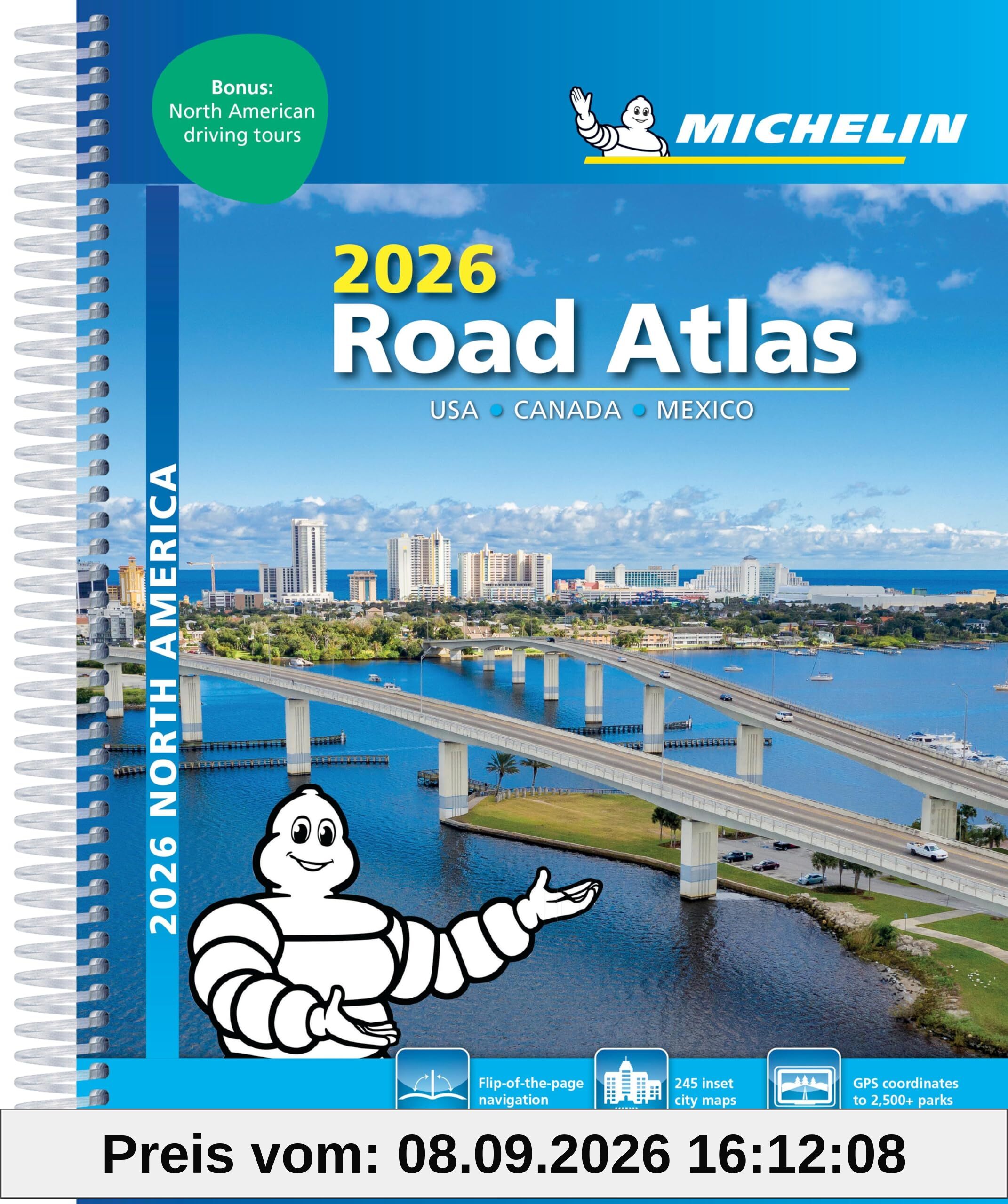 Michelin North America Road Atlas 2026: Usa, Canada, Mexico (Michelin Road Atlas)