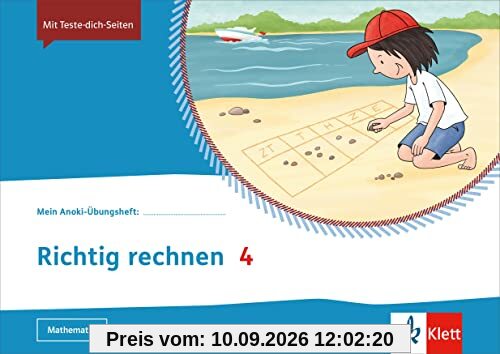 Richtig rechnen 4: Übungsheft Klasse 4 (Mein Anoki-Übungsheft)