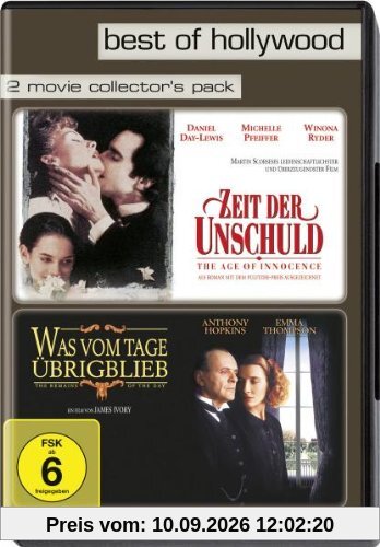 Best of Hollywood - 2 Movie Collector's Pack: Zeit der Unschuld / Was vom Tage übrig blieb [2 DVDs]