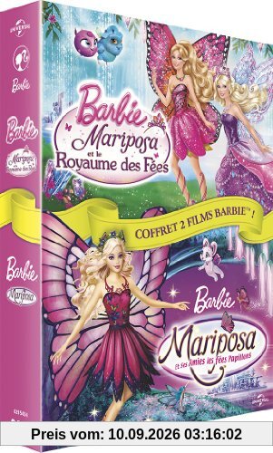 Coffret Barbie : mariposa et le royaume des fées ; mariposa et ses amies les fées papillons [FR Import]