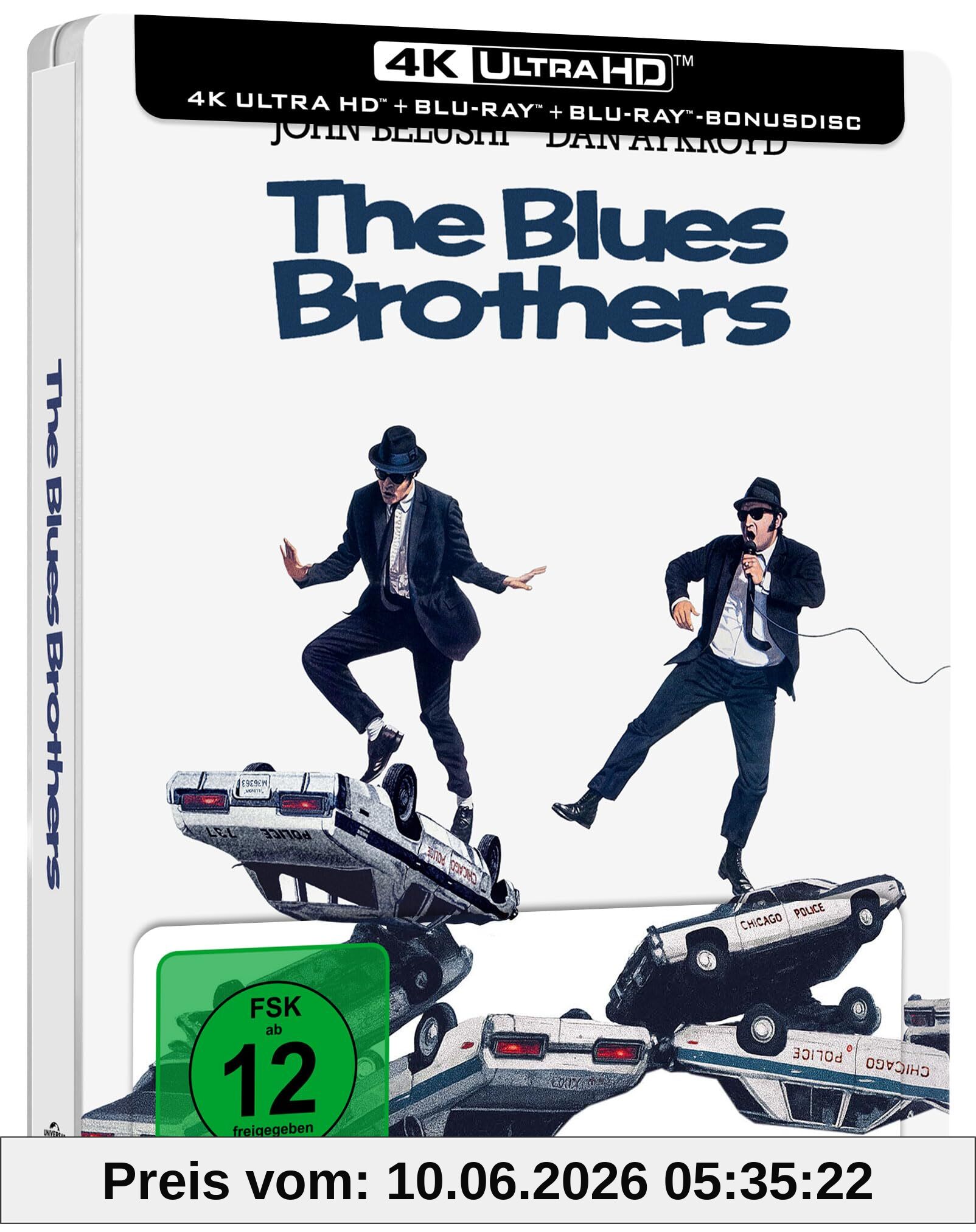 The Blues Brothers - Limited Edition - Steelbook (4K Ultra HD) (+ Blu-ray) (+ Bonus-Blu-ray)