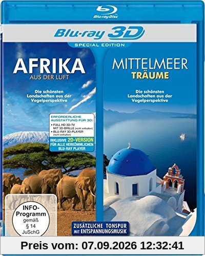 Afrika aus der Luft/Mittelmeerträume [3D Blu-ray]