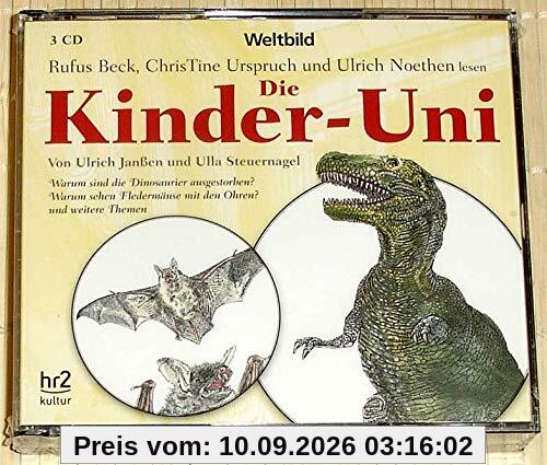 3 CD - Die Kinder-Uni - Dinosaurier, Fledermäuse, Vulkane, Blitz und Donner, Sterne