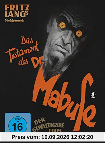 Das Testament des Dr. Mabuse (restaurierte Fassung, limitiertes Mediabook, + DVD) [Blu-ray]