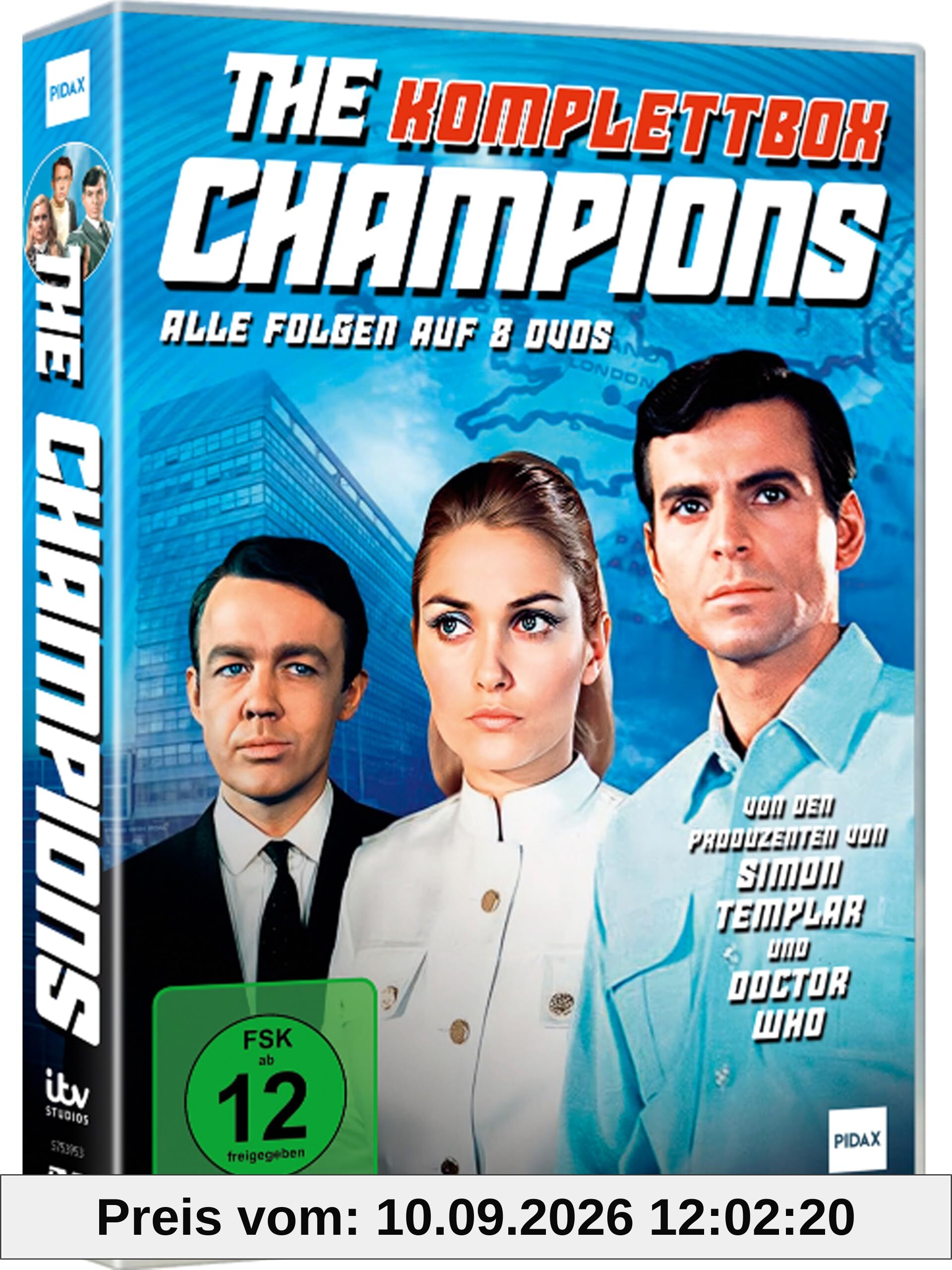 The Champions - Die komplette 30-teilige preisgekrönte Sci-Fi Agenten-Serie (Gesamtedition) von den Produzenten von „Simon Templar“ und „Doctor Who“ [8 DVDs] [8 DVDs]