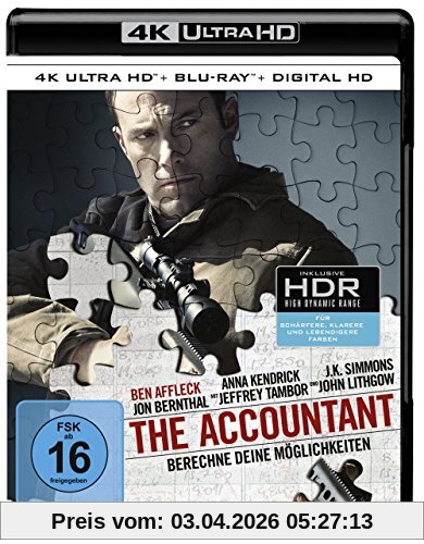 The Accountant  (4K Ultra HD) (+ Blu-ray)