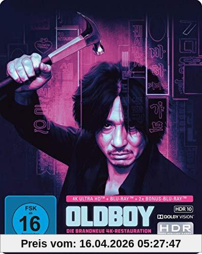 Oldboy - Limited SteelBook  (4K Ultra HD) (+ Blu-ray 2D) (+ 2 Bonus-Blu-rays)