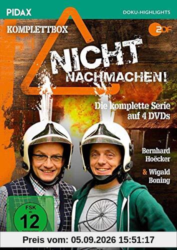 Nicht nachmachen! - Komplettbox / Die komplette Dokutainment-Serie mit Wigald Boning & Bernhard Hoëcker (Pidax Doku-Highlights) [4 DVDs]