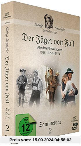 Der Jäger von Fall (1936, 1957, 1974) - Die Ganghofer Verfilmungen - Sammelbox 2 (Filmjuwelen) [3 DVDs]