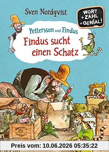 Pettersson und Findus. Findus sucht einen Schatz: Wort + Zahl = genial! Level 1