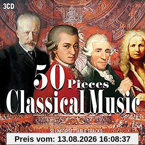 3CD 50 Pieces Classical Music, Musica Classica, Beethoven, Vivaldi, Mozart, Nocturnes, Piano Sonata, Symphony, Il Barbiere Di Siviglia, Four Season