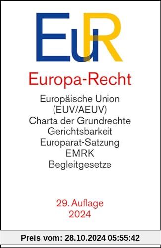 Europa-Recht: Vertrag über die Europäische Union, Vertrag über die Arbeitsweise der Europäischen Union, Charta der Grund