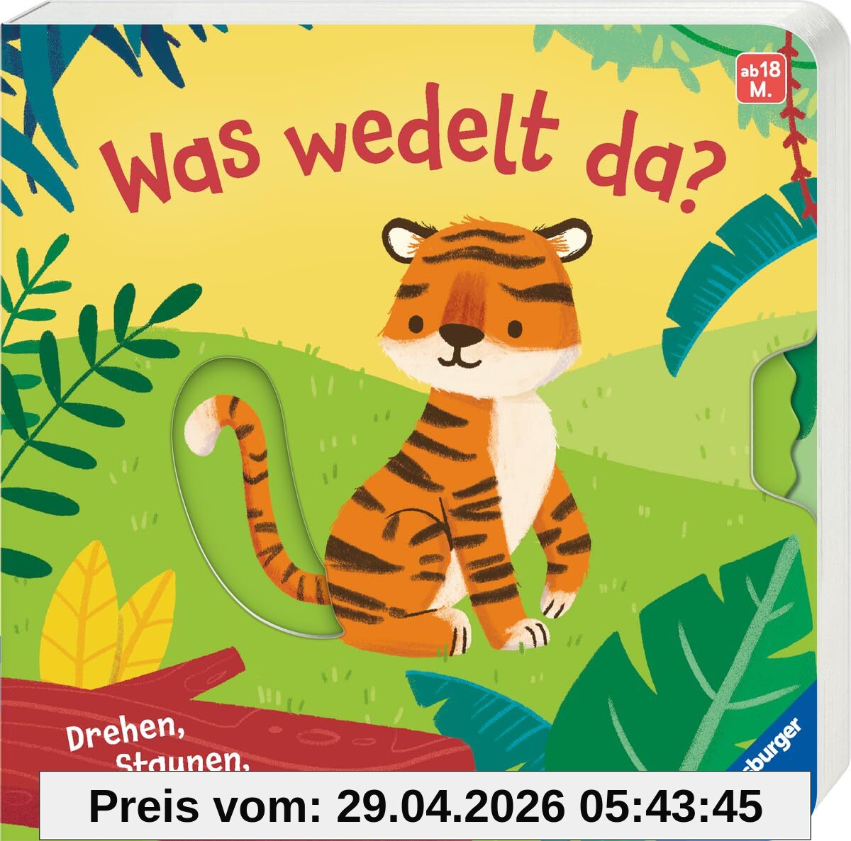 Was wedelt da? Spielbuch ab 18 Monaten, Bilderbuch, Pappbilderbuch