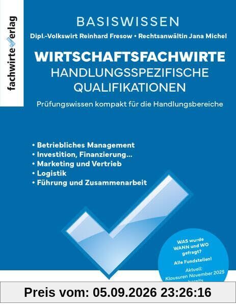 Wirtschaftsfachwirte: Handlungsspezifische Qualifikationen