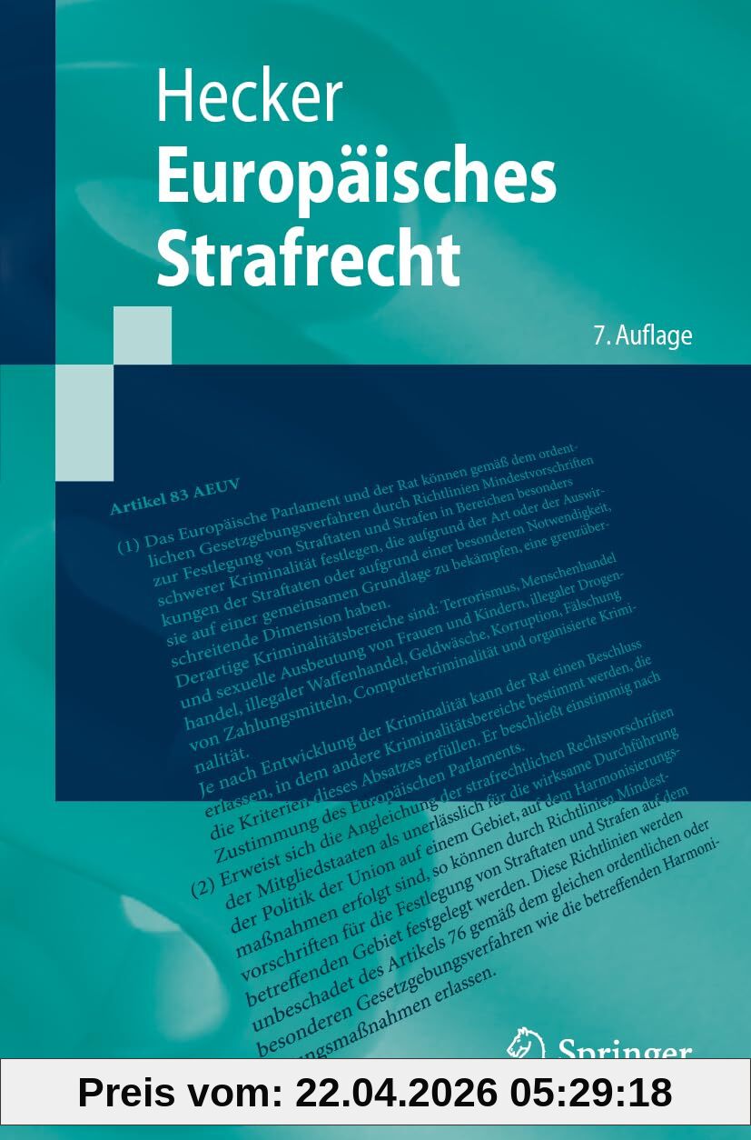 Europäisches Strafrecht (Springer-Lehrbuch)