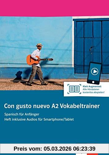 unbekannt Con Gusto Nuevo A2 Vokabeltrainer, Spanisch Für Anfänger. Heft Inklusive Audios Für Smartphone/Tablet