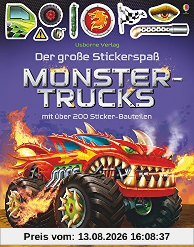 Der große Stickerspaß: Monstertrucks