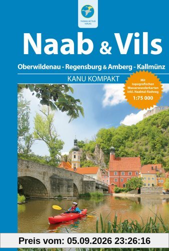 Kanu Kompakt Naab & Vils mit topografischen Wasserwanderkarten