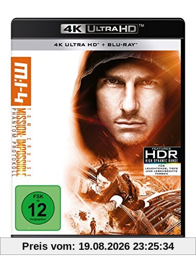 Brad Bird Mission, Impossible - 4 - Phantom Protokoll 4K Uhd [Blu-ray]