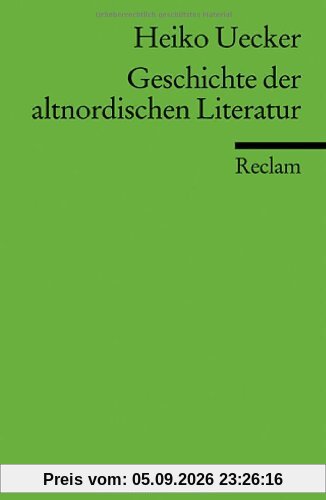 Geschichte der altnordischen Literatur