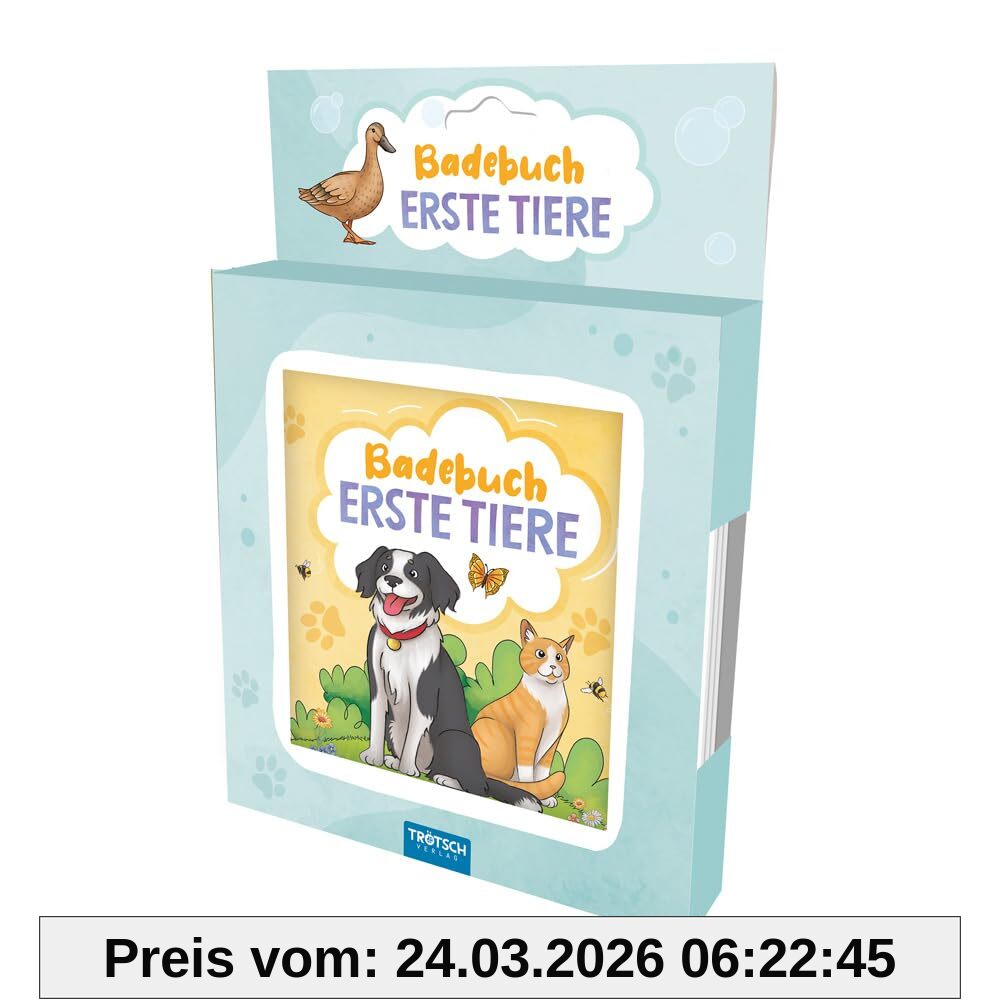 Trötsch Badebuch Erste Tiere: Kinderbuch Badebuch Spielbuch Entdeckerbuch
