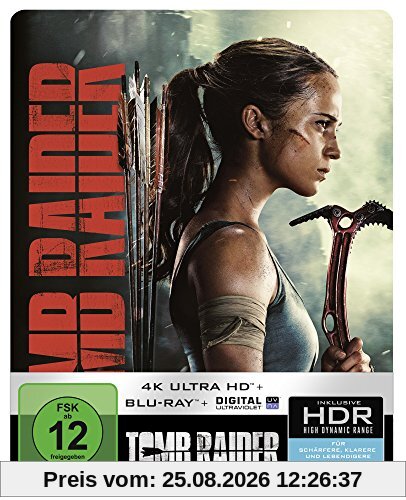 Tomb Raider 4K Ultra HD Steelbook [Blu-ray] [Limited Edition]