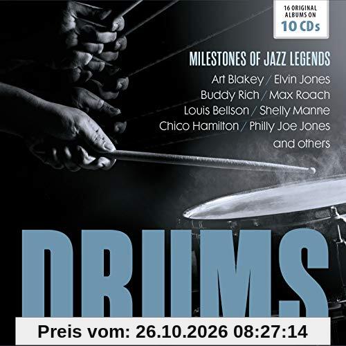 Drums - 16 Original Albums - Milestones Of Jazz Legends