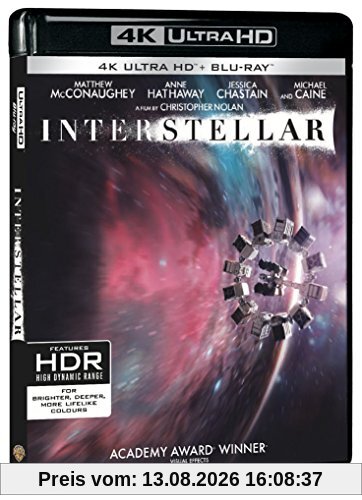 Interstellar 4k ultra hd [Blu-ray] [FR Import]