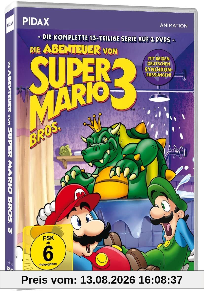 Die Abenteuer von Super Mario Bros. 3 / Die komplette 13-teilige Serie mit dem berühmtesten Videospiel-Duo der Welt (Pidax Animation) [2 DVDs]