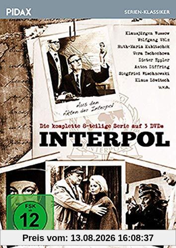 Interpol / Die komplette Serie mit 8 spannenden Kriminalfällen aus den Akten der Interpol mit absoluter Starbesetzung (Pidax Serien-Klassiker) [3 DVDs]